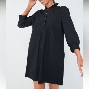 Tuckernuck Pomander Place Claiborne Shirt Dress Puff Sleeve Ruffle Collar XS